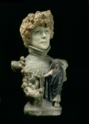 Busto de Sarah Bernhardt (1844-1923) actriz francesa